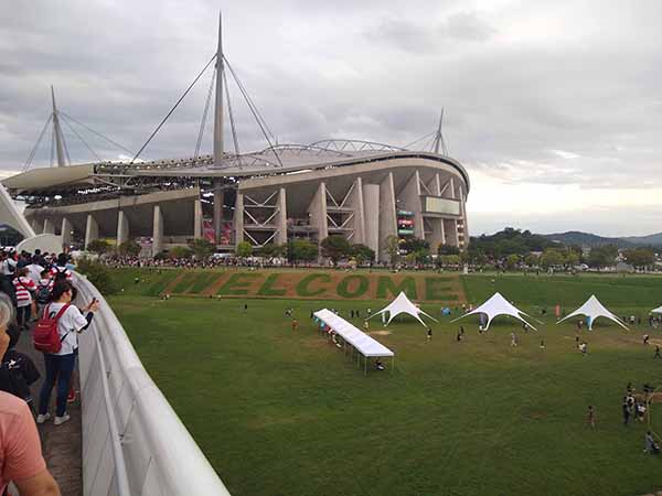 Approaching the City of Toyota Stadium