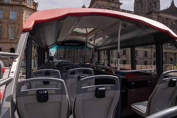 Glasgow, open top bus